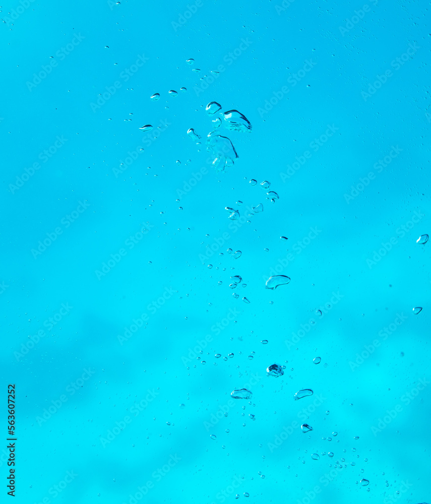 Drops of air in the porthole as a background. Drops of air in the porthole as a background.