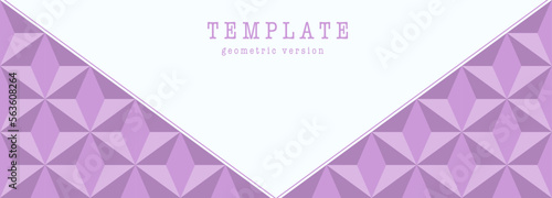 Mosaic design. Layout for the design of the cover, banner, poster, postcard. Template for corporate style, interior, prints and decorations