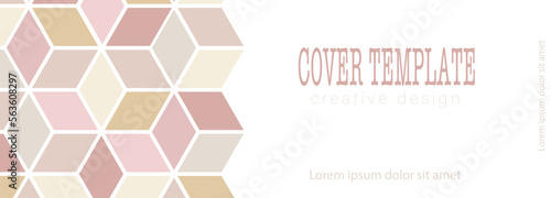 A creative idea for the design of a cover, banner, poster, postcard. Template for corporate style, interior, prints and decorations. Layout for creative design.