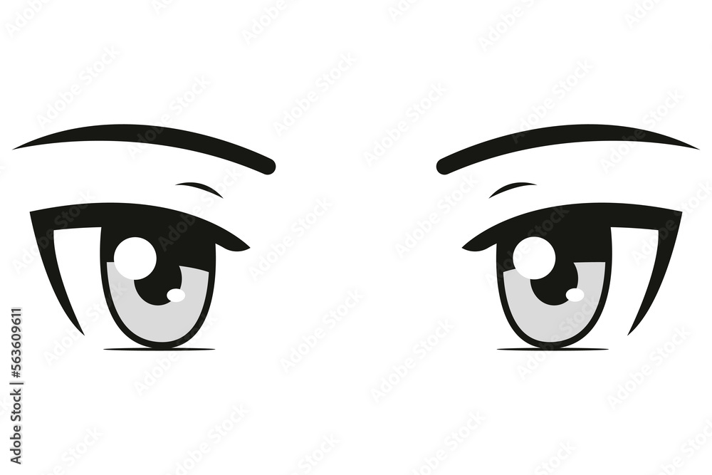 ícone de olhos de anime 11212527 Vetor no Vecteezy