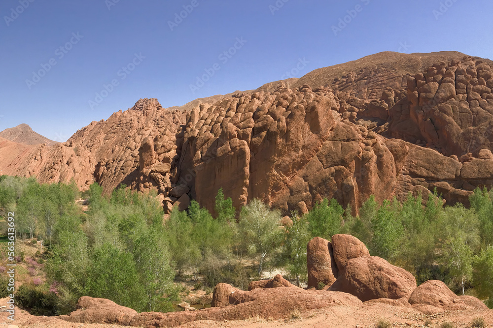 Fototapeta premium Moroccan Dades Gorge monkey fingers stones