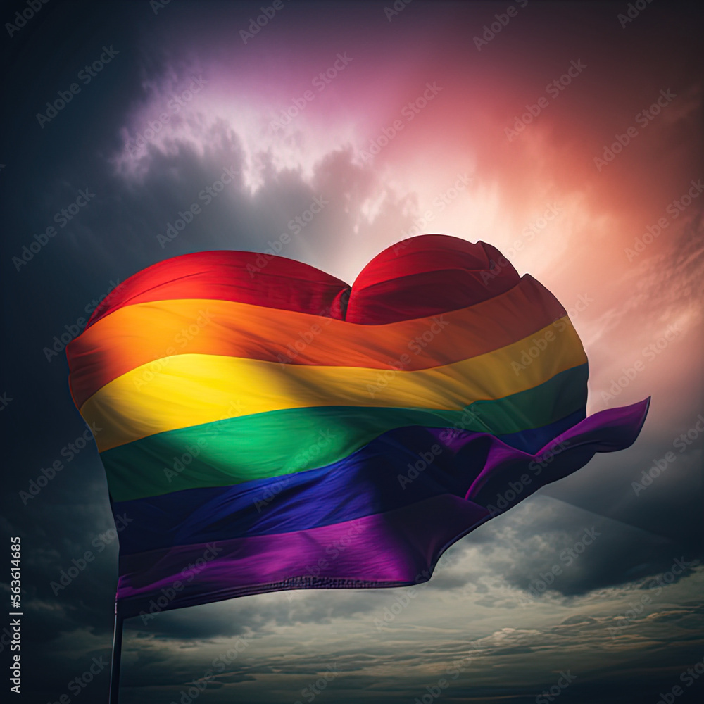 Rainbow Flags and the Fight for LGBTQ+ Equality Worldwide Image created ...