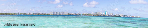 panorama of the sea and city in San Andres Isla