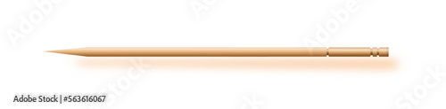 Toothpicks Wooden , Bamboo Toothpick small sharp, Realistic wood. Vector