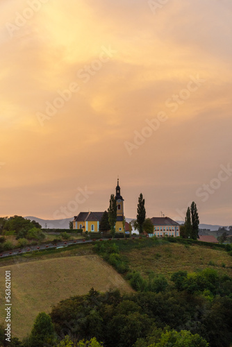 View of Kitzeck in South Styria, Austria
