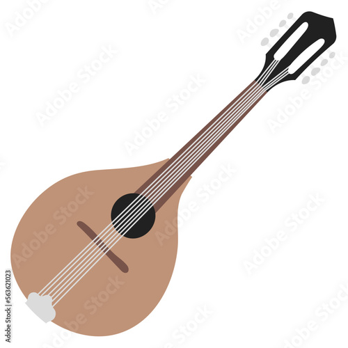 mandolin flat icon