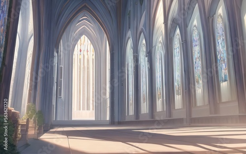 anime cathedral, church