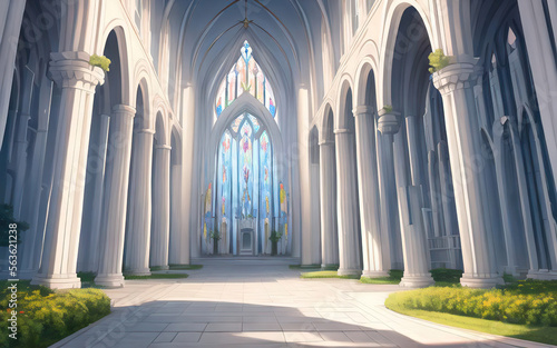 anime cathedral, church