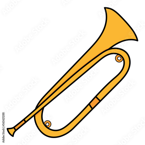 bugle filled outline icon