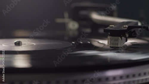 Vintage Vinyl Player Close-up photo