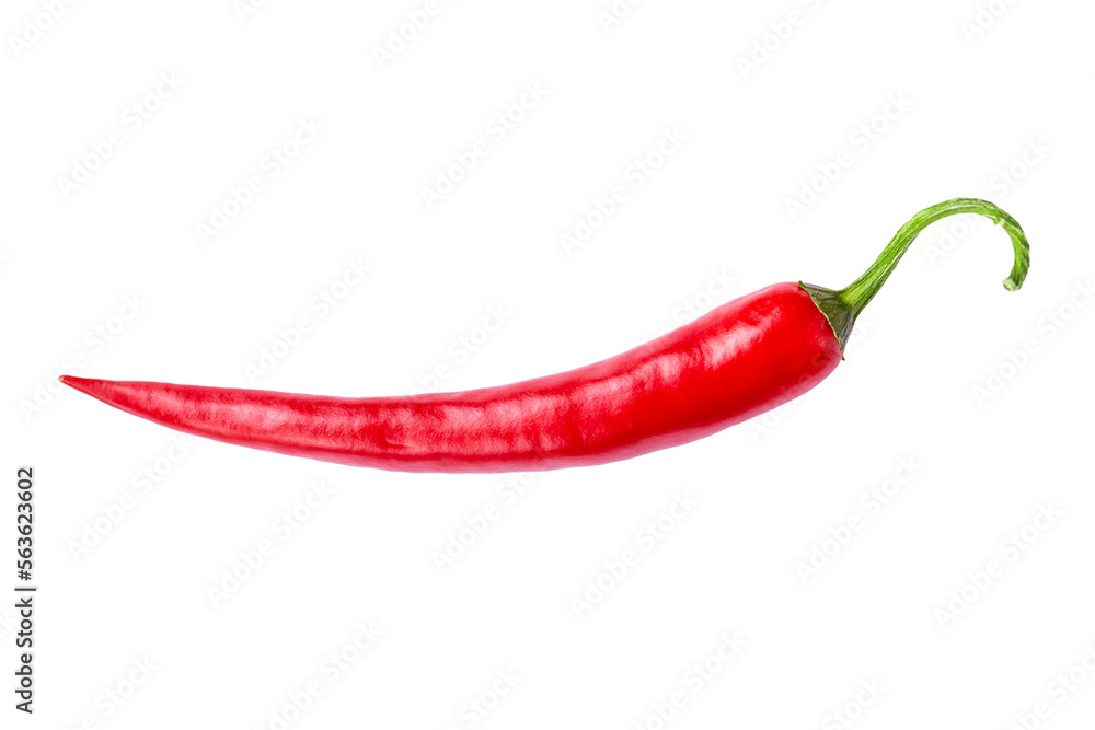 Ripe chili pepper isolated on a white background. Ripe chili pepper isolated on a white background.