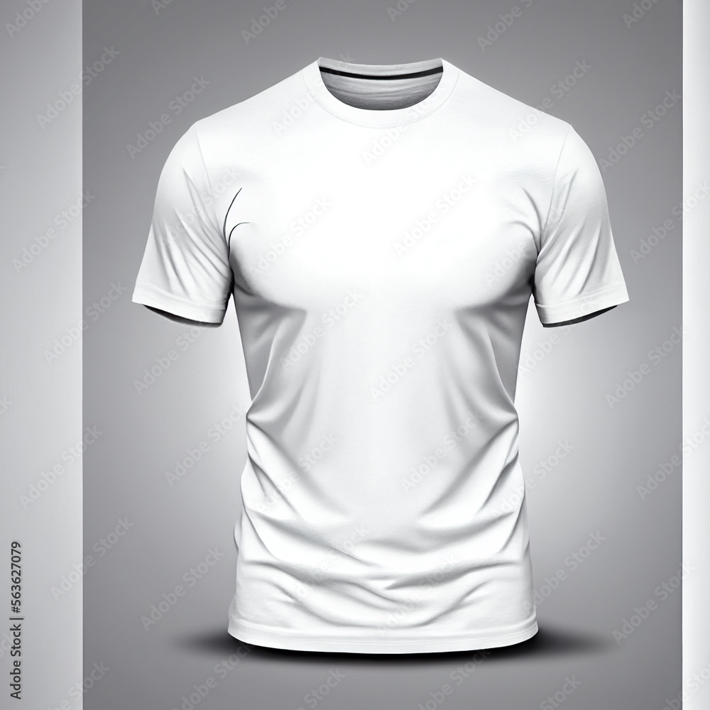 Leere weiße T-Shirt-Vorlage mit Platz für Text, Logo und Design - Generative Ai
Leere weiße T-Shirt-Vorlage mit Platz für Text, Logo und Design - Generative Ai