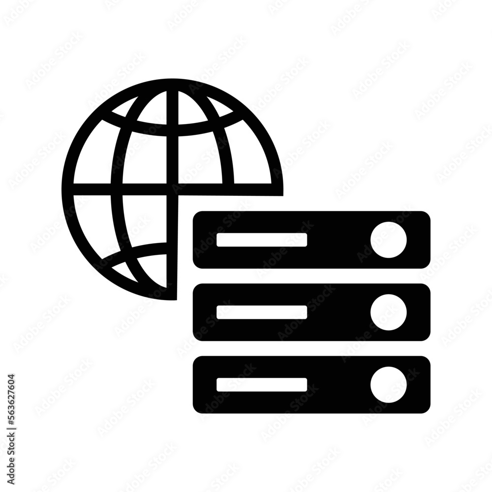 Web, server icon. Simple editable vector graphics. Web, server icon. Simple editable vector graphics.