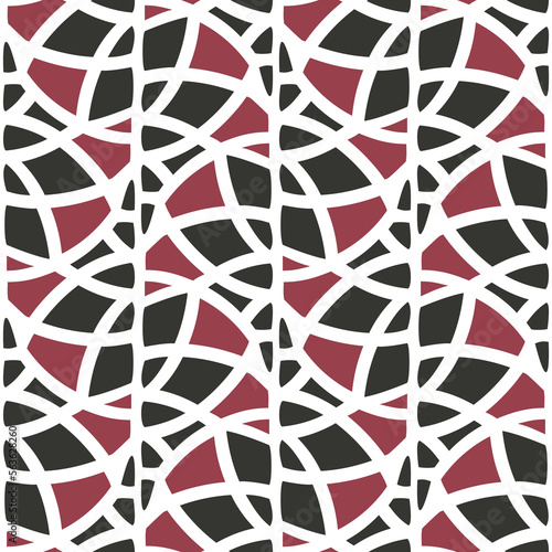 Seamless texture with arabic geometric ornament. Vector asian mosaic pattern with decorative elements