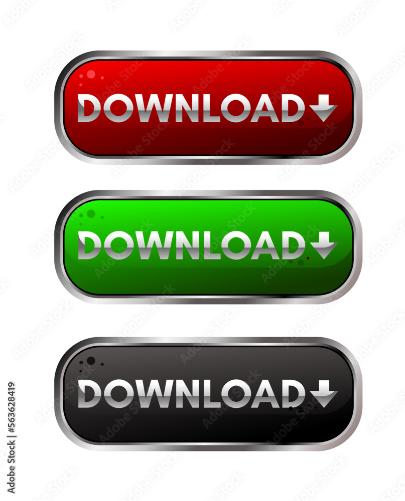 Download buttons for web vector Download buttons for web vector