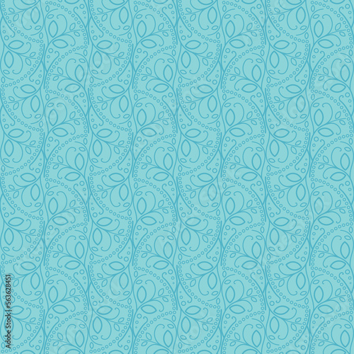 Seamless texture with floral arabic ornament. Vector vintage pattern. Oriental design for textile and cloth