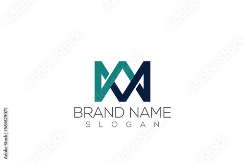 Mw Logo | Initial Letter Mw Or Wm Logo Design

