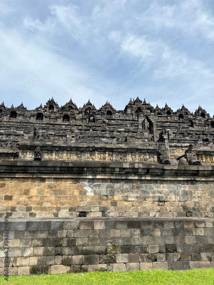 the beauty of Borobudur temple 