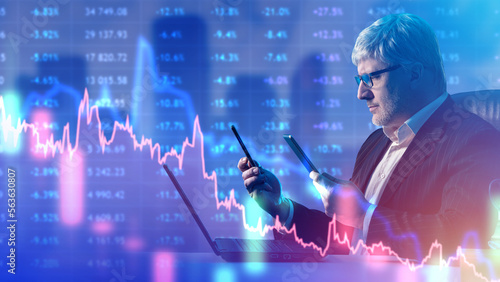 Man investor. Businessman s...