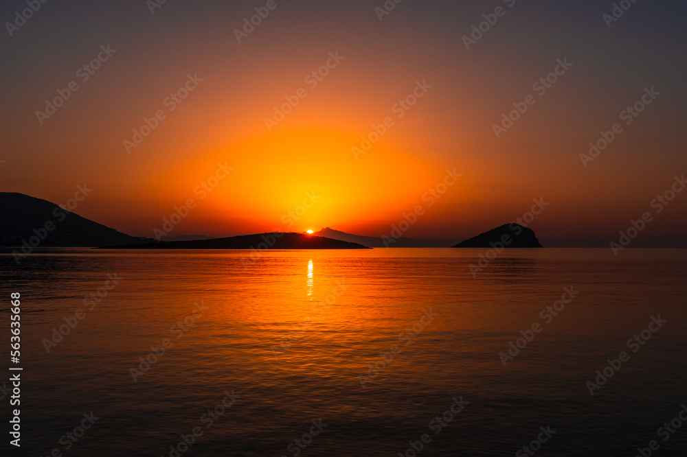 Sunrise over Greece