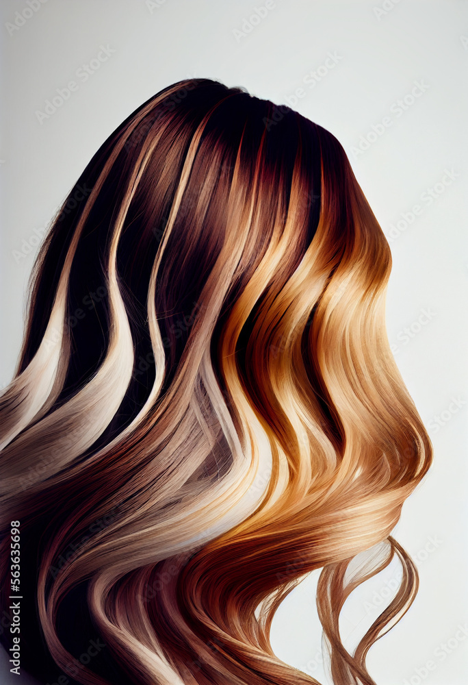 Perfekte, gesunde und glänzende Haare mit Strähnen im Fokus eines Portraits. Perfekt für Friseur- Haarfarbe- und Shampoo- werbung. -Generative Ai
Perfekte, gesunde und glänzende Haare mit Strähnen im Fokus eines Portraits. Perfekt für Friseur- Haarfarbe- und Shampoo- werbung. -Generative Ai