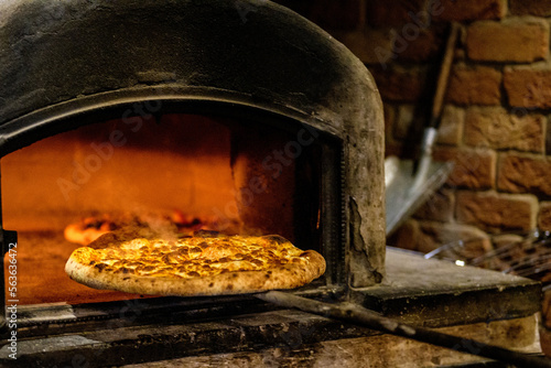 wood burning pizza