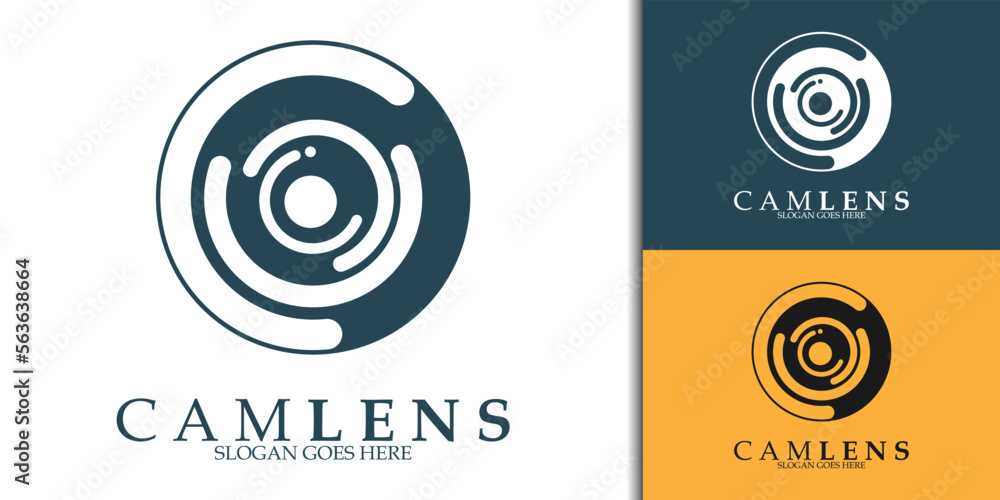 lens logo design for business and brand identity