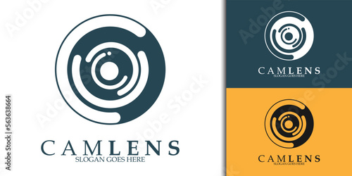 lens logo design for business and brand identity