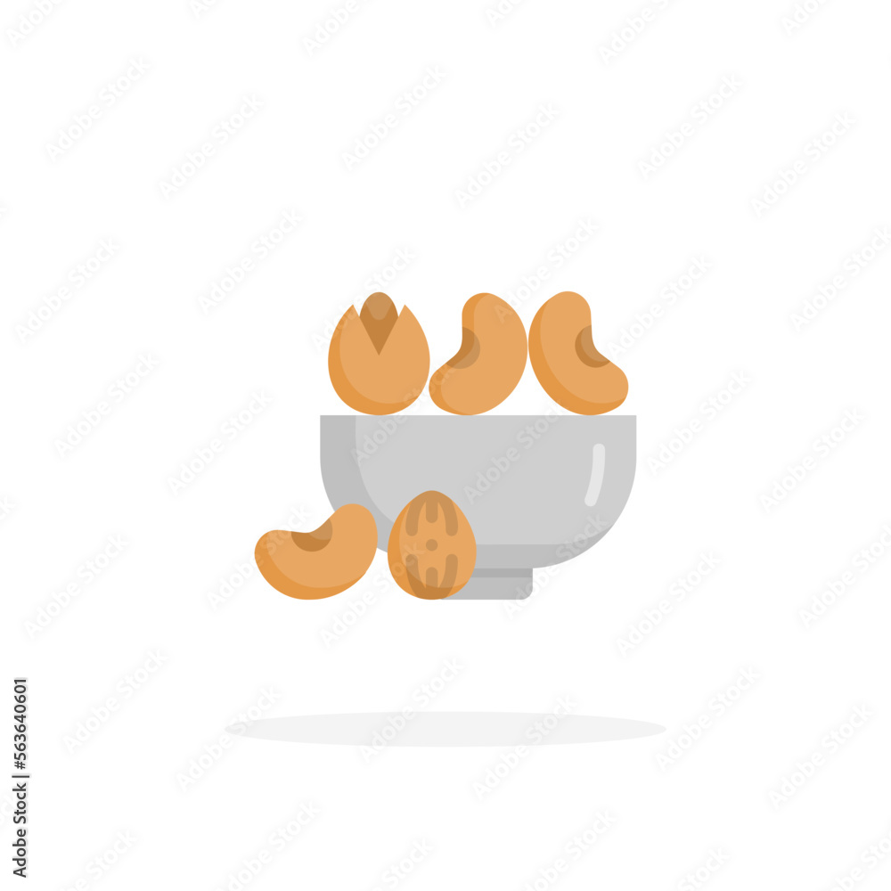 Bean Nuts icon flat. Vector illustration on white background. Can used for web, app, digital product, presentation, UI and many more. Bean Nuts icon flat. Vector illustration on white background. Can used for web, app, digital product, presentation, UI and many more.