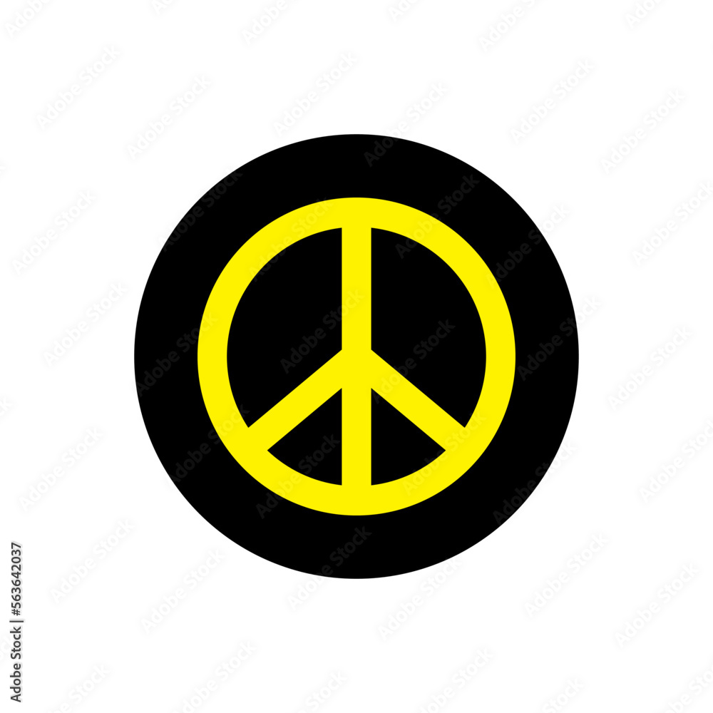 Peace icon vector logo design template Peace icon vector logo design template