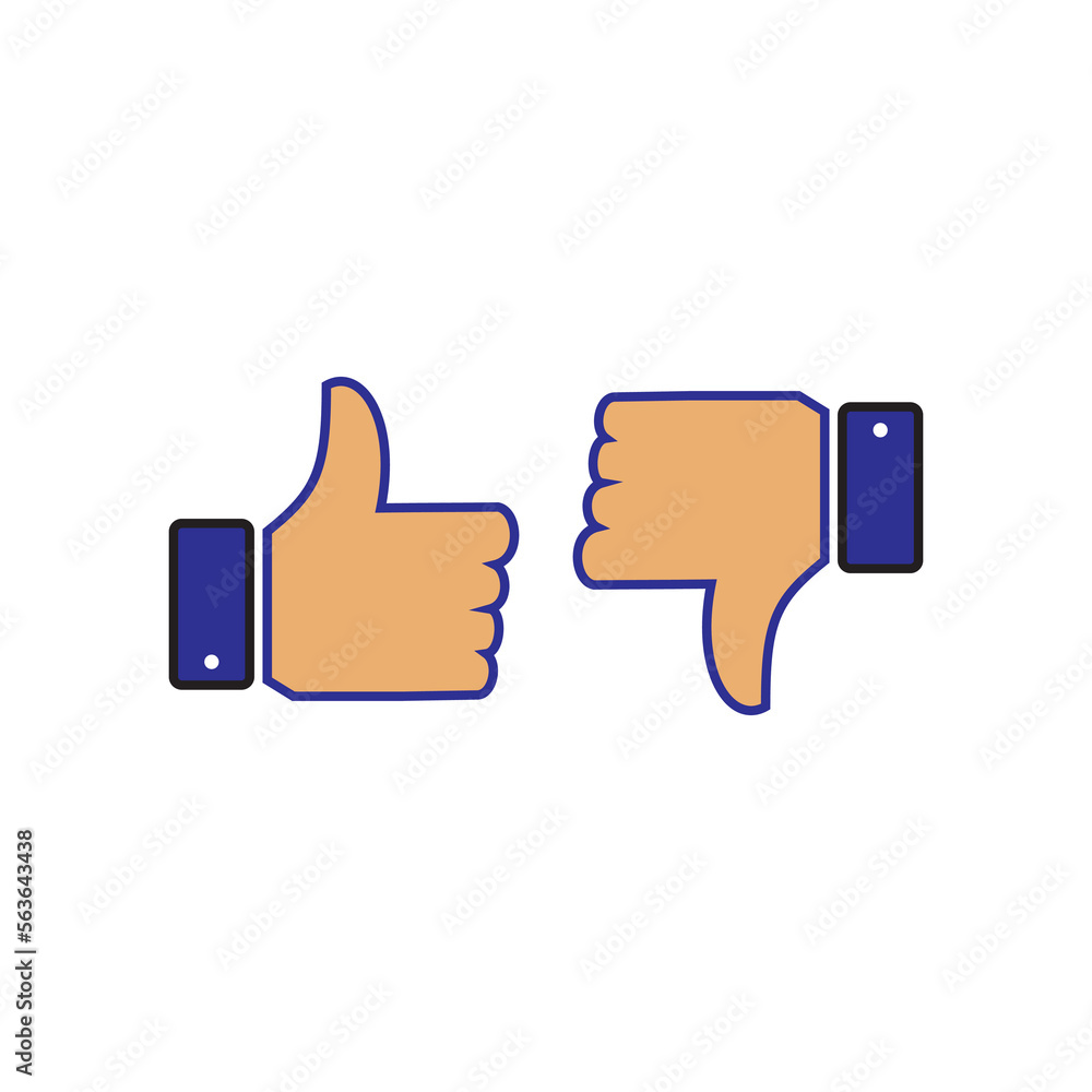 like and dislike logo symbol like and dislike logo symbol