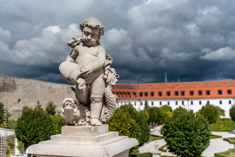 Statue im Barockgarten der Burg Bratislava