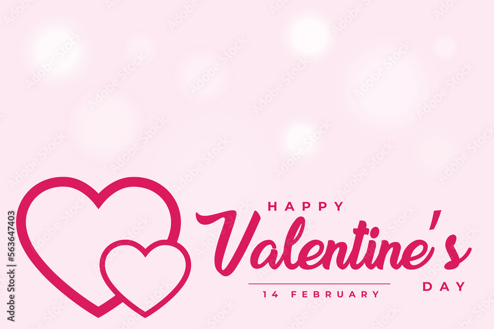 Happy Valentines Day Vector Background