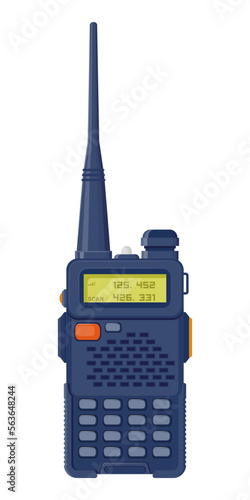 Walkie talkie modern radio phone.Vector illustration cartoon flat icon isolated on white background.