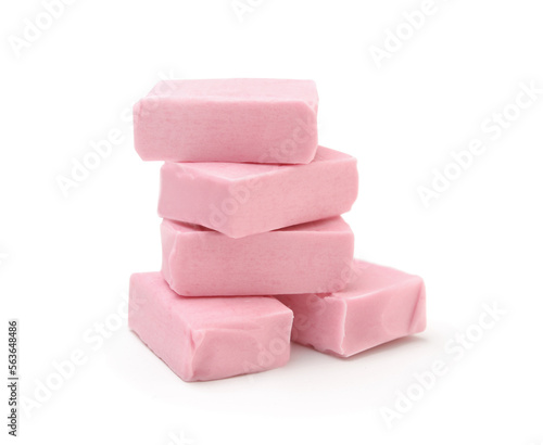 Obraz na plátně Candies isolated on white.