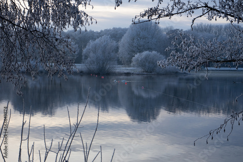 Hartenbergsee Goldenstedt bei Frost photo