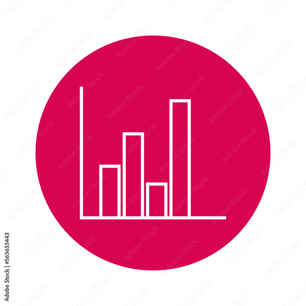 Bar Line Graph Icon, Line chart, graph analysis flat icon Vector format Bar Line Graph Icon, Line chart, graph analysis flat icon Vector format