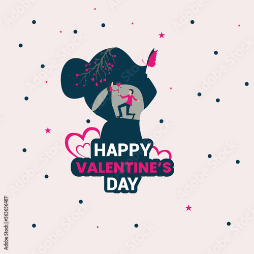 Happy valentine's day vector design for  happy, day ,love, 14 February, emotion, celebration,  