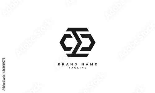 CED, EO, OE, Abstract initial monogram letter alphabet logo design