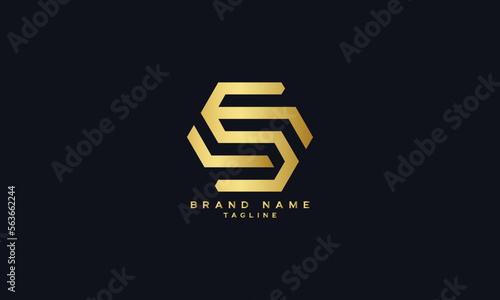 EBS, BSE, LES, Abstract initial monogram letter alphabet logo design