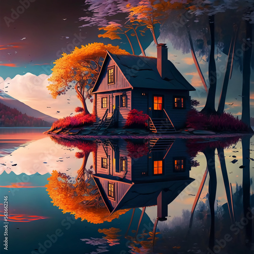 house on the river photo