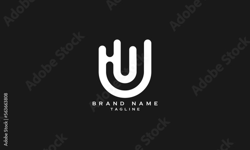HJU, UHJ, JHU, HJ, JH, Abstract initial monogram letter alphabet logo design