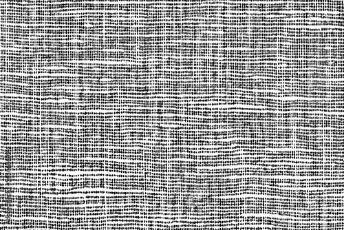 Vector fabric texture. Distressed texture of weaving fabric. Grunge background. Abstract halftone vector illustration.