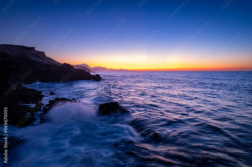 Obraz premium Sonnenuntergang Playa de la Pared