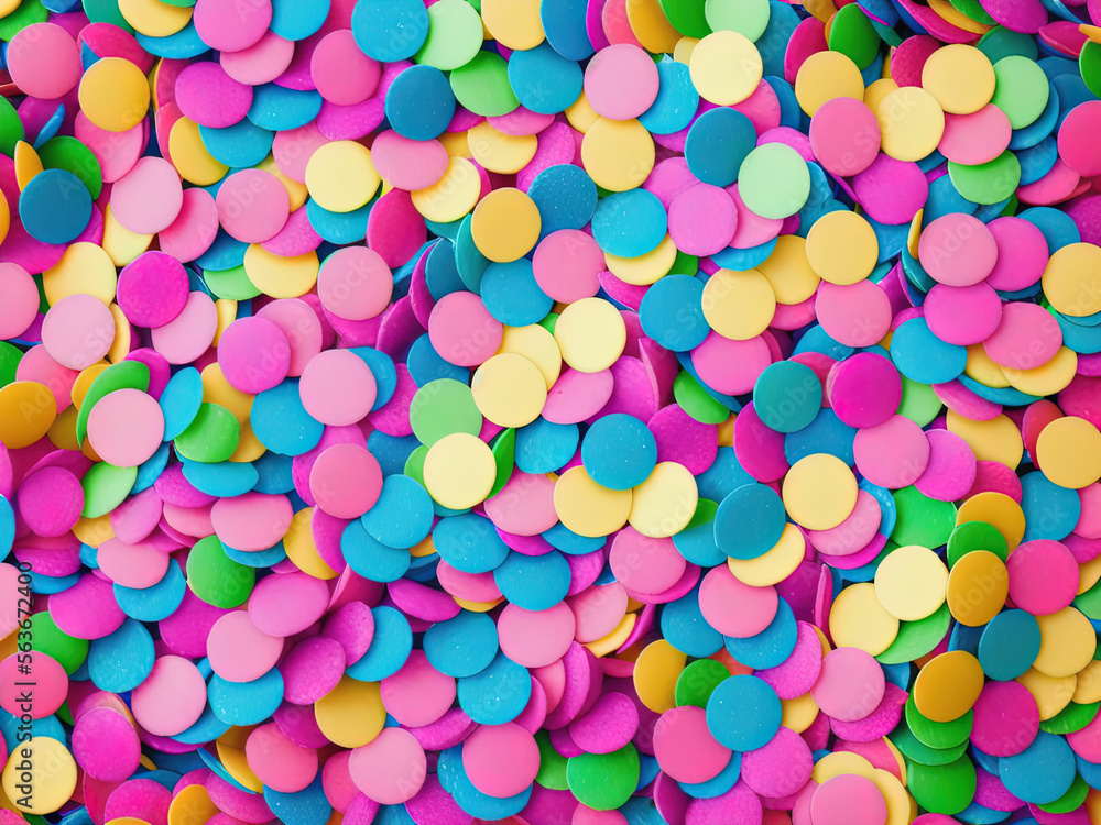 Colored confetti. Generative AI Colored confetti. Generative AI