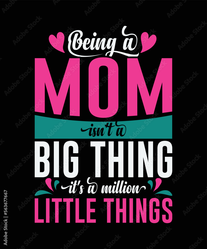 Mothers day quote t-shirt design template vector