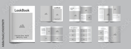 12 page fashion catalogue template minimalist design