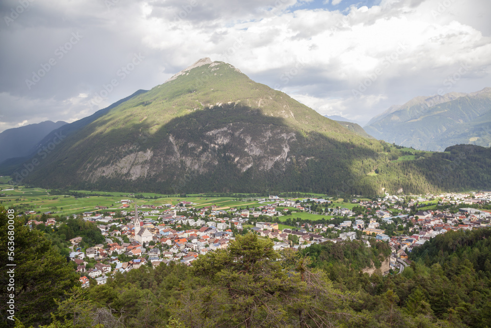 Town of Imst in Tirol, Austria