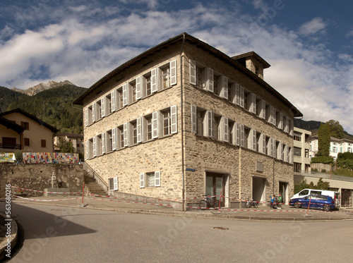 Building in Mesocco, Swiss Canton of Grisons
