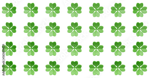 Patrick day. Lots of four leaf clover